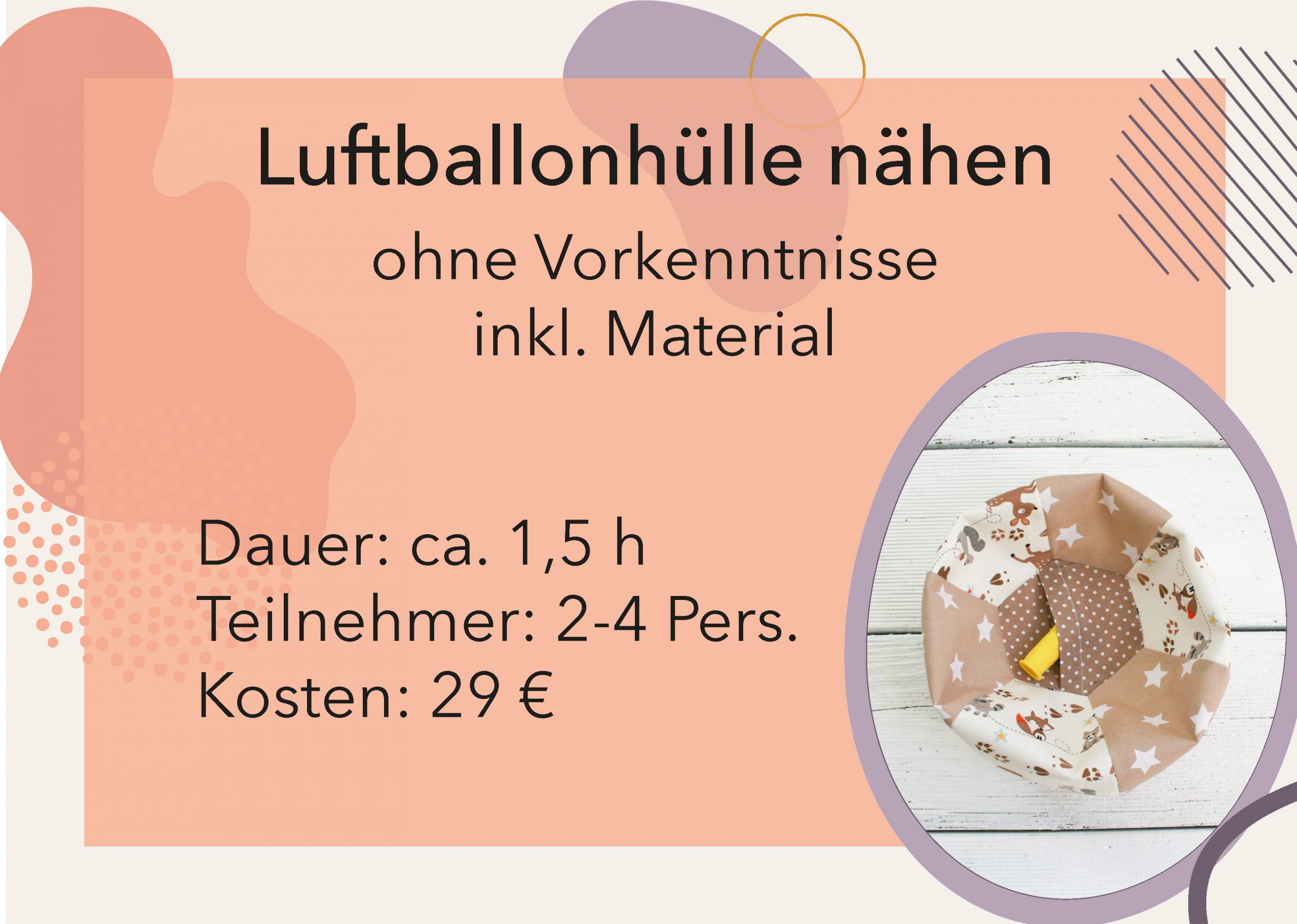 Luftballon hülle nähen