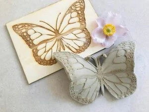 Schmetterling Vorlage als Schablone für Töpfern oder Nähen